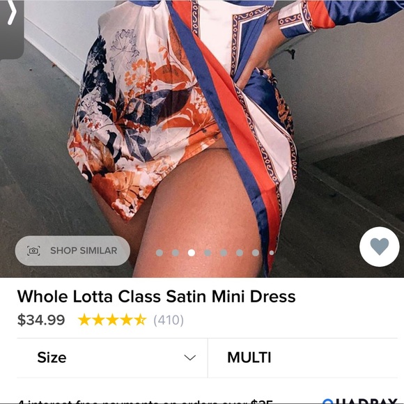 Satin Mini Fashion Nova dress - Picture 5 of 5